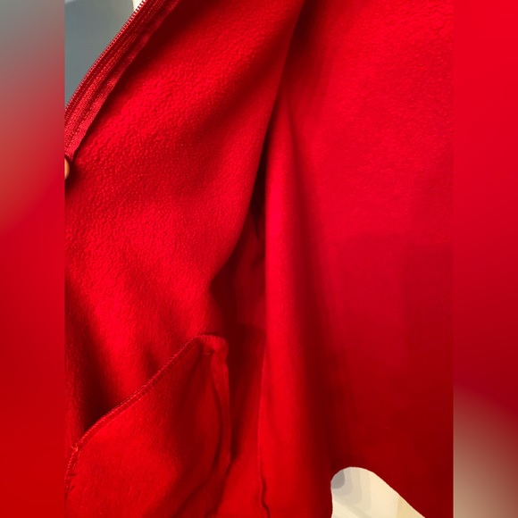 SOLD Roots Athletics Red Fleece Zip Up Sweater - Picture 10 of 10